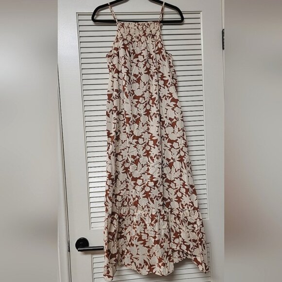 Universal Thread - Floral Sleeveless Maxi Dress With Adjustable Straps & Pockets - Picture 1 of 7